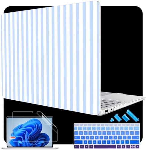 Case for Surface Laptop 8 2026/7 2024 13.8", Blue & White Stripes by WelcomeViseNewitems