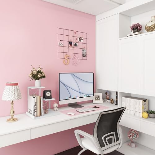 ELITEROO Desk Shelf, Wood Small Bookshelf Desktop Shelves and Organizer, Freestanding 3 Tier Storage Display Stand Home Office Decor for Books Plants Toys, White - Image 2