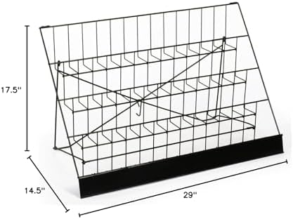 Displays2go Countertop Display Rack for Literature, 4 Open Tiers - Image 3