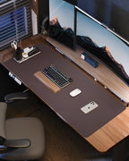 AFIING Large Desk Mat 55" x 24" - PU Leather Desk Pad Protector, Waterproof Non-Slip Extended Mouse Pad for Office Desk, Keyboard, Laptop and Home Workspace (Coffee) - Image 6