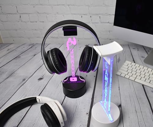 Personalized Headphone Stand, Custom Gamertag Light Sign Headset Holder, Custom Headset Stand, Gamer LED sign, Gift for Gamers and Streamers - Image 6