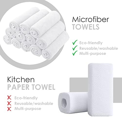 Avalon Towels Microfiber Cleaning Cloths (Value Pack of 48) - Size 16 x 16 Inches, Highly Absorbent Cleaning Rags, Lint Free, Reusable and Washable, Microfiber Towels for Cars - Image 4