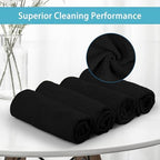 HOMEXCEL Black Microfiber Cleaning Cloth 600 Pack, Microfiber Towel for Cars, Lint Free, Scratch-Free, Highly Absorbent, and Cleaning Rags for House, Window and Glass, Cars, TV Screen 11.5 X11.5 inch - Image 3