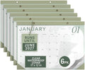 2026 Desk Calendar 17x12 Bulk Runs Until June 2027 Work Calendar with To-do List & Notes 18 Months With Plastic Cover Table Calendar 2026-2027 Desk Calendar With Protective Cover Bulk Planner for Home School Office (Light Green, 6 Pack) by Scribblemate