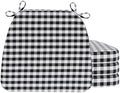 AAAAAcessories Chair Cushions for Dining Chairs, 17 x 16 x 2 in, Set of 4 by AAAAAcessories