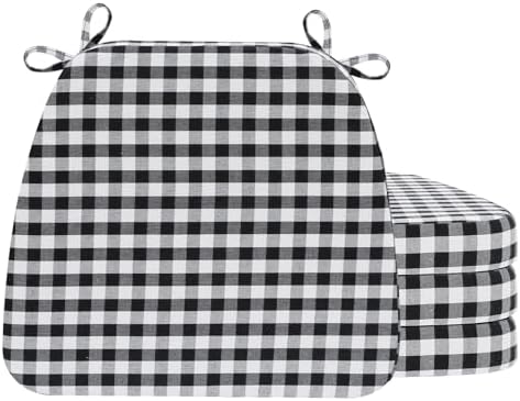 AAAAAcessories Chair Cushions for Dining Chairs, 17 x 16 x 2 in, Set of 4 by AAAAAcessories