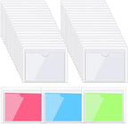 Outus 200 Pack 3.1 x 3.9 Inch Self Adhesive Label Pockets Bin Labels by Outus