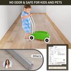 2'x10' Vinyl Runner Rug for Hallway, Clear Waterproof Kitchen Mat for Floor, Non-Slip Plastic Floor Mat for Entryway, Easy Clean Durable Area Mat for Bedroom, Laundry Room - Image 5