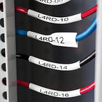 DYMO Rhino Industrial Heat-Shrink Labels, 3/4" Tube, Black Print on White - Image 6