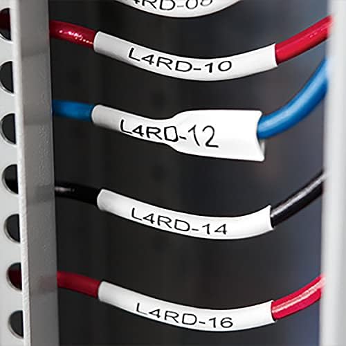 DYMO Rhino Industrial Heat-Shrink Labels, 3/4" Tube, Black Print on White - Image 6