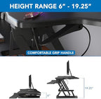 Mount-It! Standing Desk Converter 48" Wide Sit Stand Extra Large Desk Riser - Image 3