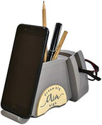 I'm Wood Multipurpose Eyeglass Phone Pen & Pencil Holder Stand Stationery Desk Organizer Accessories, For Home Office Desktop Decor Birthday Graduation Gifts “Dream Big Aim High” (Cat) - Image 2