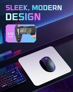 XXL Glass Gaming Mouse Pad, 38.5 × 16.5 Inch Extended Desk Mat, White - Image 6