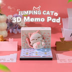 3D Calendar 2027, Tear-Away Desk Calendar, Paper Art Memo Pad, LED Light (Bouncing Cat) - Image 3