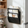 2 PCS Magnetic Wall File Organizer, Hanging Metal Wall File Holder by Unknown