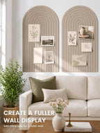 Large Arched Felt Bulletin Board 47.2''×25.5'', Taupe - Image 4