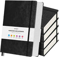 5 Pack College Ruled Notebook Bulk, A5, 312 Numbered Page Thick Journal Set by OFFIGIFT