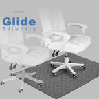 Chair Mat for Hardwood & Tile Floor, 47" x 60" Heavy Duty Office Chair Mat for Rolling Chairs, Anti Slip, Non-Curve, Floor Protector for Home Office, Charcoal Grid - Image 6