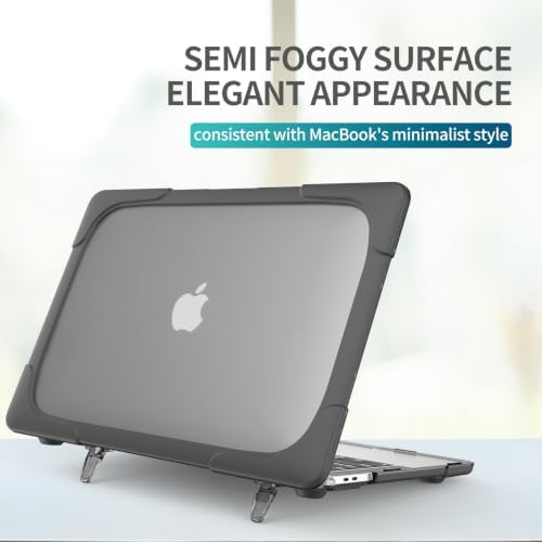 Batianda Heavy Duty Case for MacBook Air 13 Inch 2018-2020, Grey - Image 3