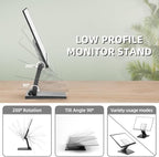 Wearson WS-03A VESA Monitor Stand Low Profile Lay Flat Short Foldable with VESA Hole 75x75mm&100x100mm - Image 5