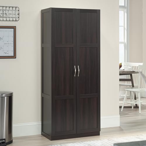Sauder Storage Cabinet/ Pantry cabinets, 29.61 " x D: 16.02 " x H: 71.50", Cinnamon Cherry finish - Image 2