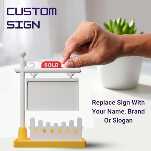 Custom Real Estate Business Card Holder | Realtor Card Holder – SOLD Sign for Real Estate Broker & Agents | Realtor Marketing | Realtor Gift (Design 1) - Image 4