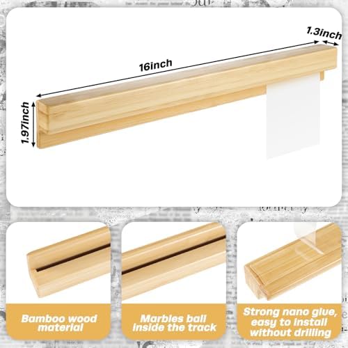 AmazingSpark 2 Pack Restaurant Ticket Holder Strip Bamboo 16 Inch - Image 2