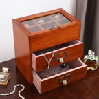 Small Wooden Drawers Wooden Box with Drawer Brown - Image 4