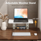 3 in 1 Clamp-on Desk Extender Shelf, 15.7×7.5 Inch, White - Image 3