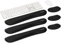 Mind Reader Ergonomic Keyboard and Mouse Wrist Rest Sets, Gaming Accessory, Memory Foam, 16.75" L x 3" W x 0.75" H, 6 pcs, Black by MindReader