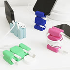 CordBrick 4PK Silicone & Steel Weighted Cord Holders for Bedside. Travel Phone Cable Organizers. Multiuse iPhone Accessories. Small Gifts for Him, College Student. Tech Gadgets for Teenagers. Assorted by CordBrick