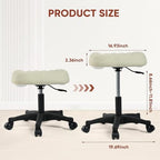 Ergonomic Adjustable Under Desk Footrest,Ottoman with Wheels - Image 2