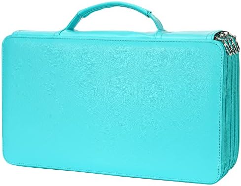 Vomgomfom PU Leather Pencil Case, Holds 100 Markers/300 Pens,Solid Green by Vomgomfom