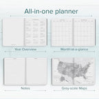 Harbor Weekly Journal Notebook Planner 2026-2027 Cambridge Lavender - Image 3