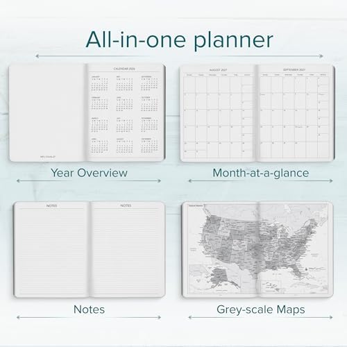Harbor Weekly Journal Notebook Planner 2027 Key West Dark Purple - Image 3