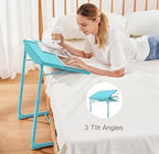 HUANUO Adjustable TV Tray Table with 6 Height & 3 Tilt Adjustments, Azure - Image 5
