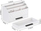 Desk Organizer with Drawer, Countertop Bill Mail Organizer and File Storage - Image 6