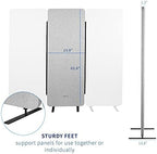VIVO Gray Freestanding 24 x 66 inch Privacy Panel, PP-1-T024G - Image 2