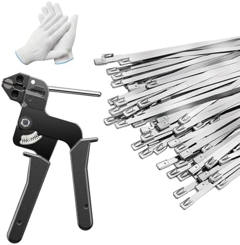300PCS Cable Ties Kit, 11.8 Inch Heavy Duty Silver Metal Zip Ties by YoufocusonlovinglifeWefocusonsimplifyingit
