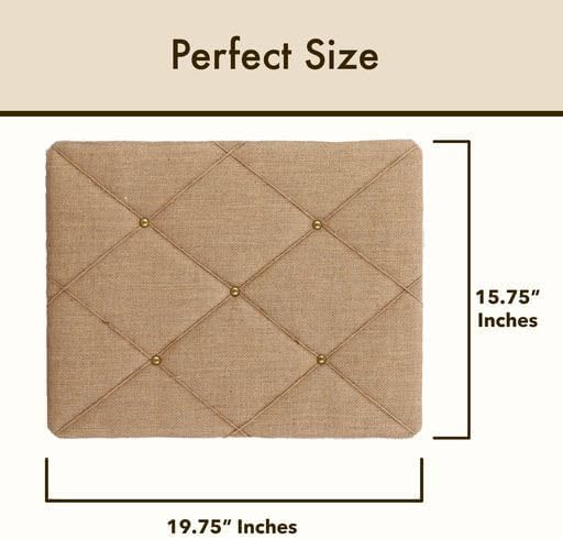 Burlap Bulletin Picture & Memo Board, 19.75 x 15.75 in - Image 6