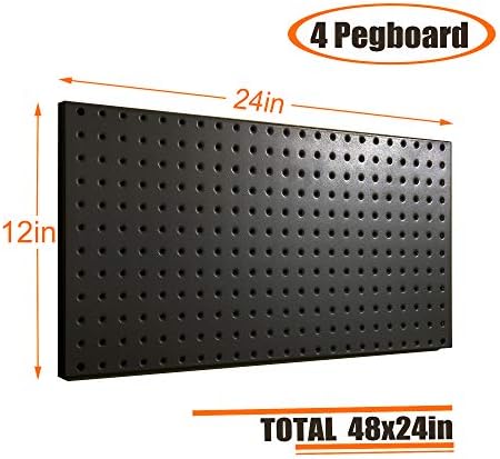 Wallmaster Garage Pegboard Storage Organizer - 48pcs Pegboard Hooks Set - Image 2