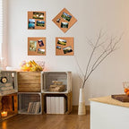 SUNGIFT Cork Board 12"x12" -12 Pack Square Decorative Cork Tiles 1/4" Thick - Image 6