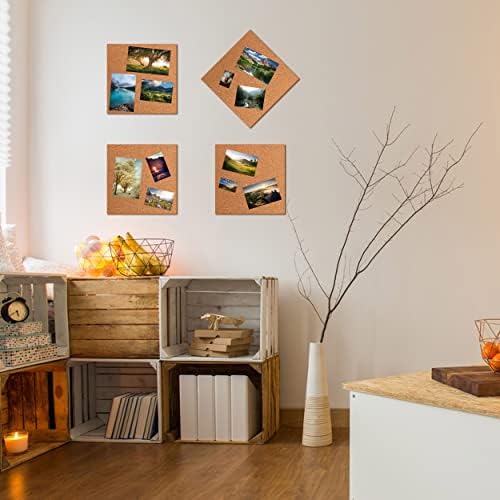 SUNGIFT Cork Board 12"x12" -12 Pack Square Decorative Cork Tiles 1/4" Thick - Image 6