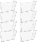 Gawerk Single Pocke Wall Mount File Holder Organizer (Clear, 8 Pack) by Gawerk