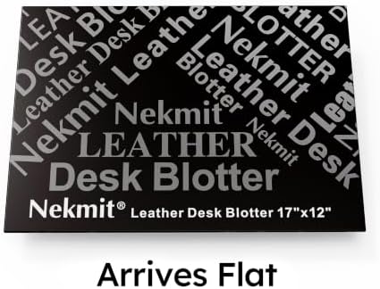Nekmit Leather Desk Blotter Pad 17 x 12 Inches, Flat, Non-Slip, Waterproof, Brown - Image 7