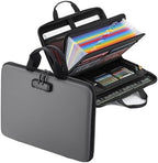 EXLIFBAG Fireproof Document Box with Lock, 13 Pocket Accordion File Folder by EXLIFBAG