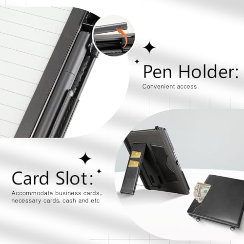 E NET-CASE Case for Kindle Scribe 10.2 inch(2024/2022 Release),Premium PU Leather with Card Slot and Pen Holder adn and Auto Sleep/Wake,Shoulder Strap Cover for 10.2" Kindle (Black) - Image 6