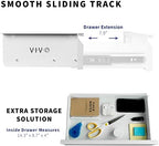 VIVO White 16 x 9 inch Under Desk Slide Out Drawer, DESK-AC03A-W - Image 4