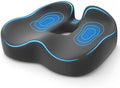 TushGuard 6-Zone Ergonomic Seat Cushion with Coccyx Cutout, Grey by TushGuardSeatCushonsPillows