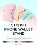 MOFT Magnetic Wallet Stand Compatible with iPhone 17/16/15/14/13/12 Series, Angle Adjustment & Magsafe Compatible MOVAS Phone Stand,Light Pink - Image 6